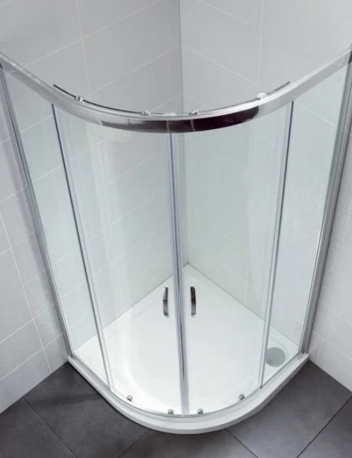 Shower Doors Dubai – 10 mm Frameless & Sliding Tempered Glass Shower Enclosures, Curved, Etched, Sandblasted & Decorative Bathroom Shower Doors by INFOCUS Glass & Aluminium Works, UAE